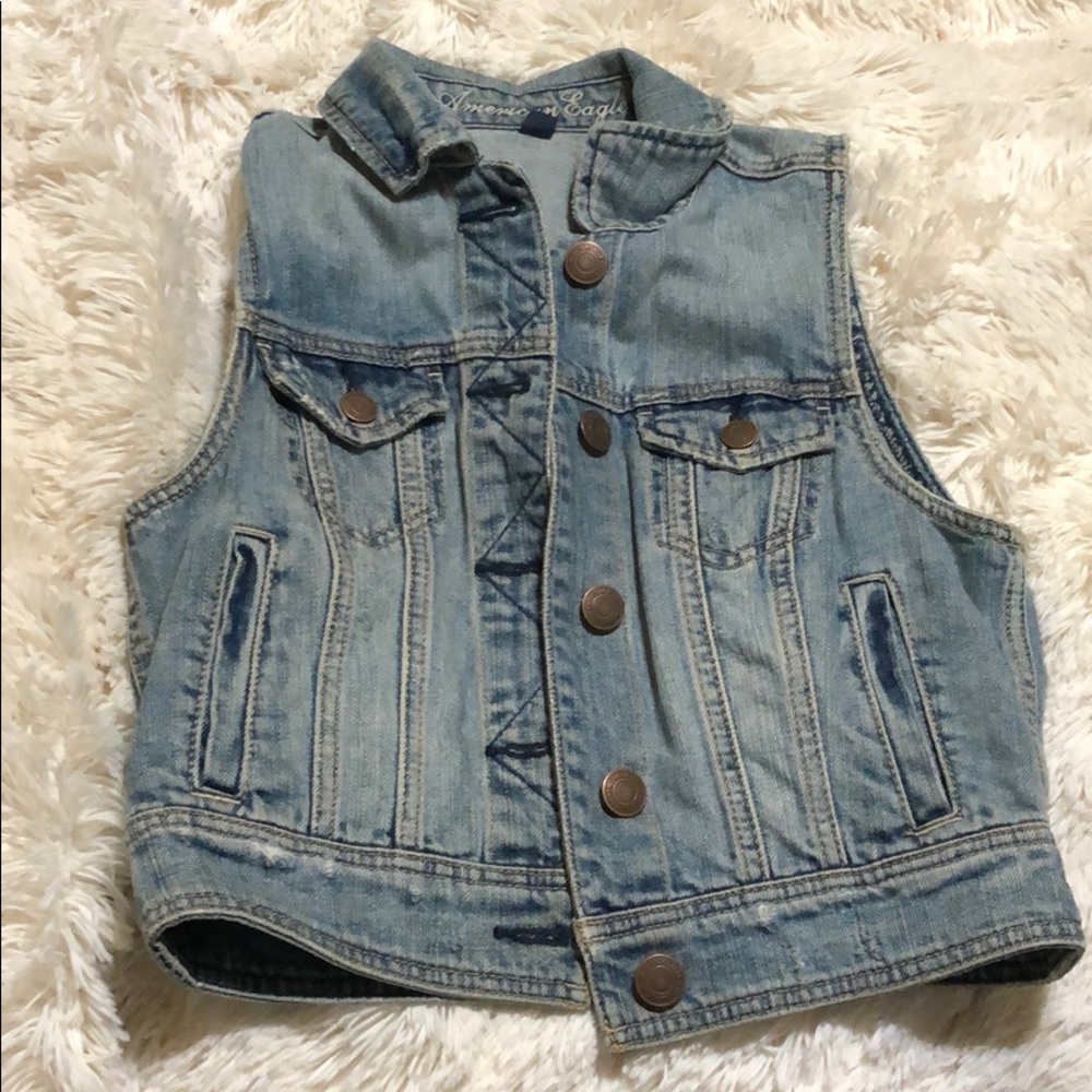 American Eagle Jean Vest